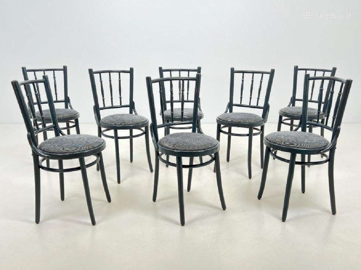 Thonet stiliaus medinė kėdė - nuotraukos Nr. 14