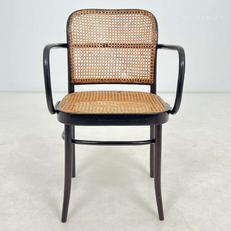 Thonet stiliaus krėslas su ratanu - nuotraukos Nr. 2