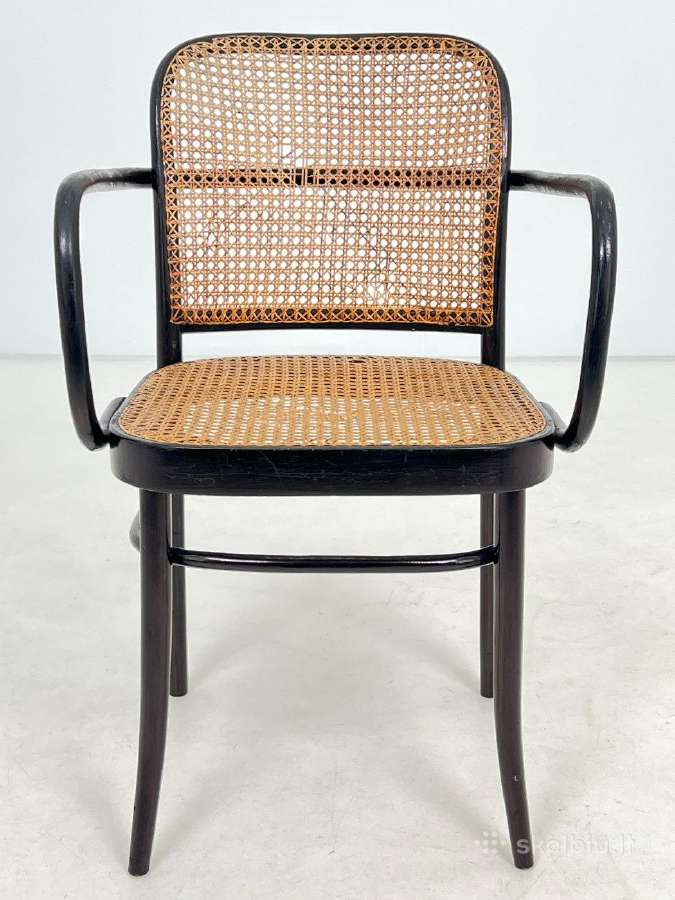 Thonet stiliaus krėslas su ratanu - nuotraukos Nr. 3
