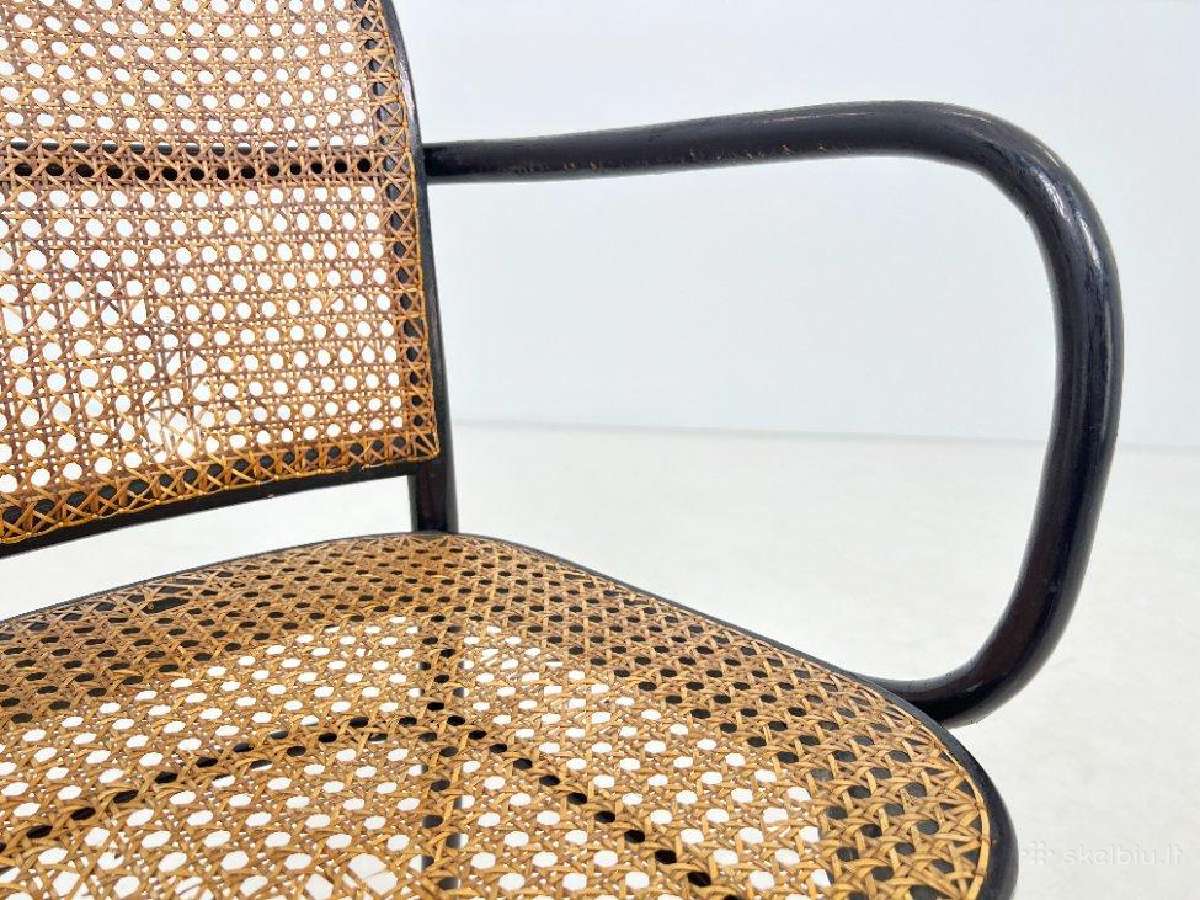 Thonet stiliaus krėslas su ratanu - nuotraukos Nr. 9