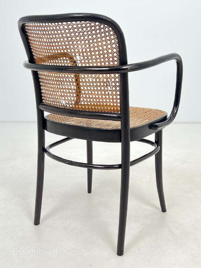 Thonet stiliaus krėslas su ratanu - nuotraukos Nr. 12