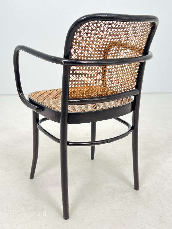 Thonet stiliaus krėslas su ratanu - nuotraukos Nr. 13