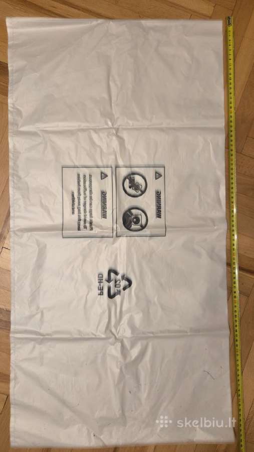 5 vnt. plastikiniai dulkių maišai Bosch Gas 12-25