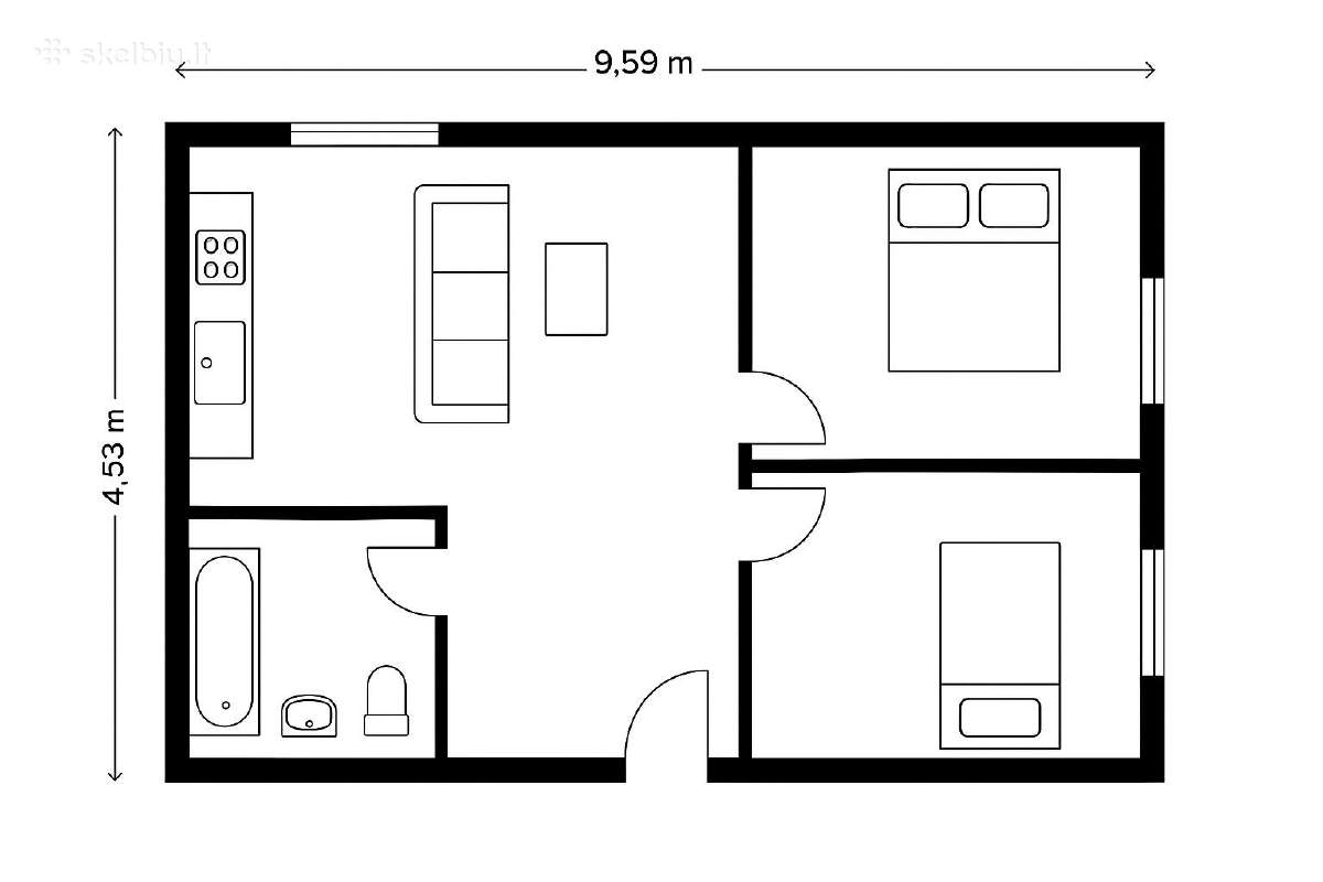 43 m² modulinis namas - nuotraukos Nr. 3