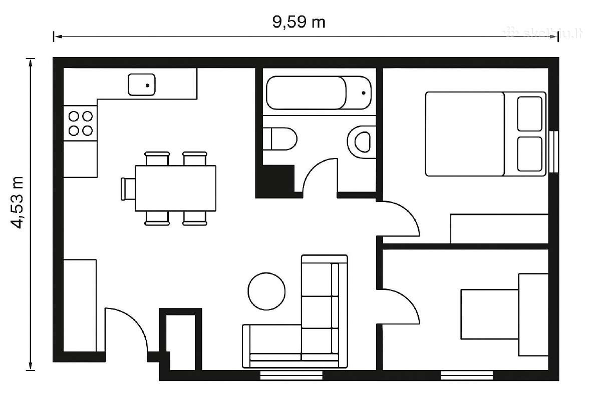 43 m² modulinis namas - nuotraukos Nr. 5