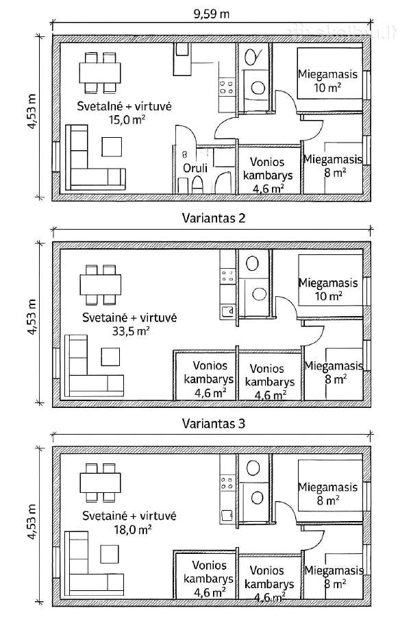43 m² modulinis namas - nuotraukos Nr. 6