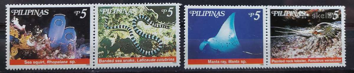 Filipinai 1999 jūros fauna, švarus Michel 3061-306