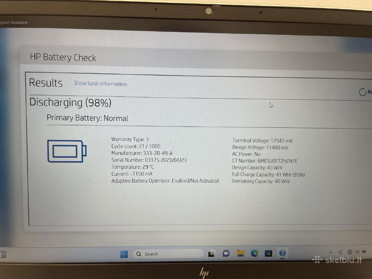 Hp Elitebook 630 G9 i5-1245u 16gb RAM 512 GB SSD - nuotraukos Nr. 9