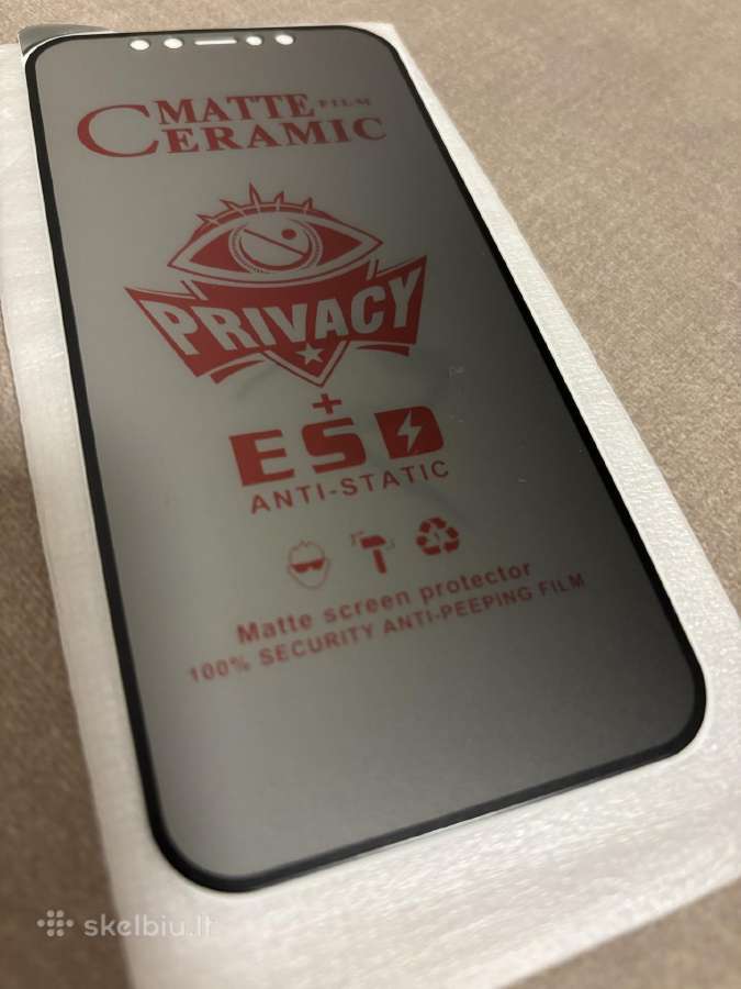 Privacy ekrano apsaugos Ip12. 3vnt - nuotraukos Nr. 6