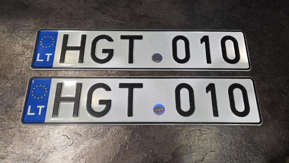 Gražūs auto numeriai GT automobiliui Hgt 010