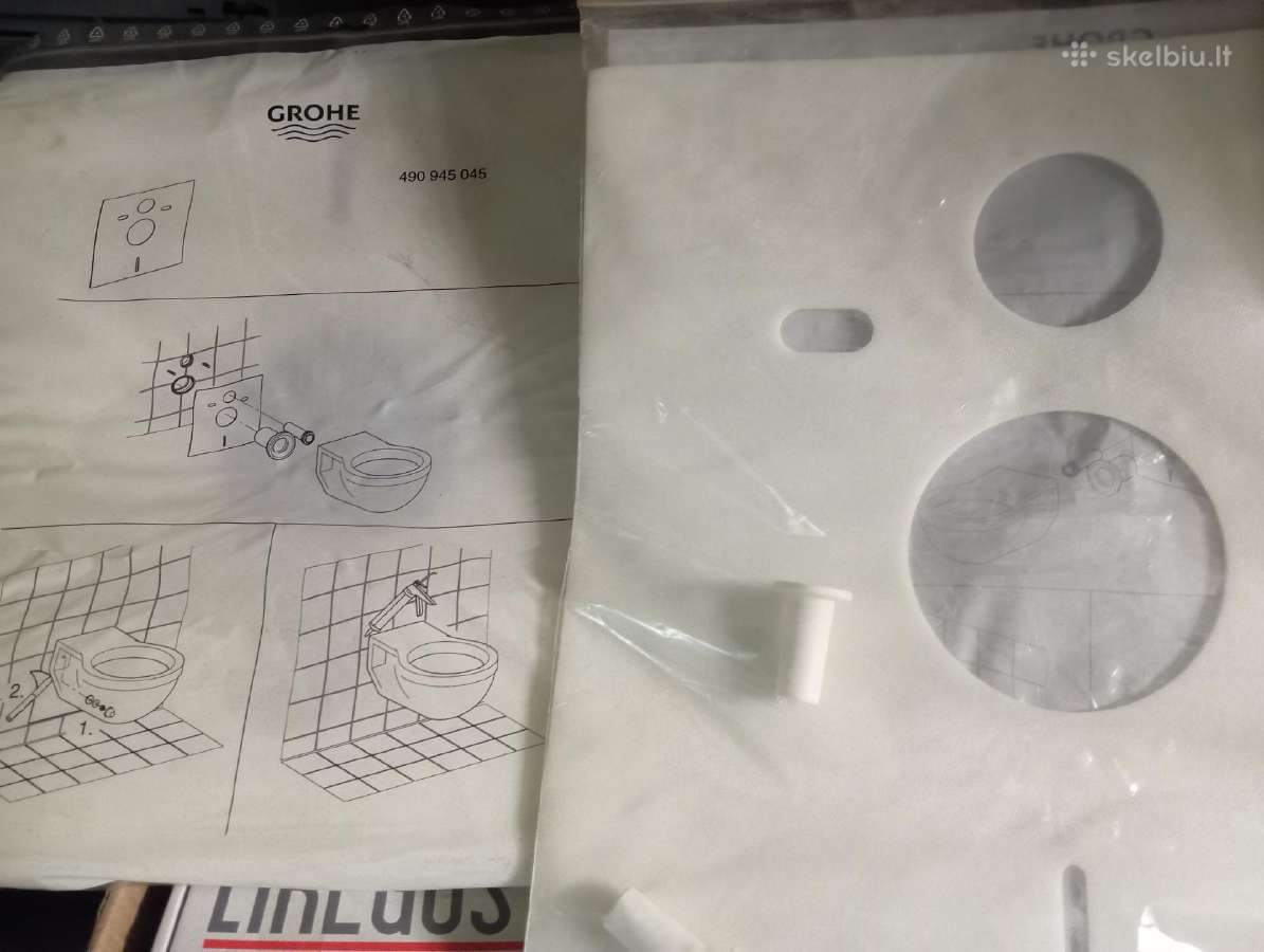 Grohe pakabinamo klozeto garsoizoliacinė tarpinė