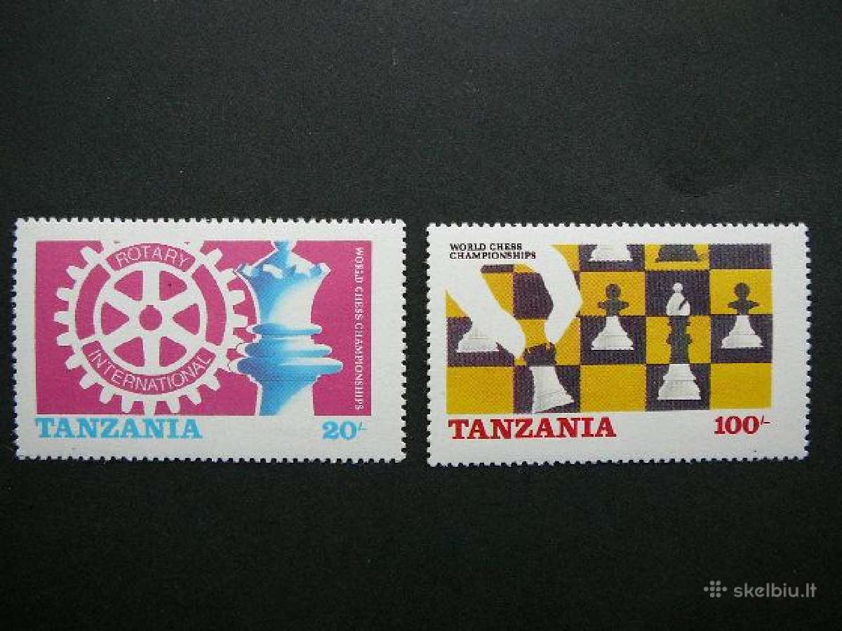 Sachmatai Rotary Tanzanija 1986 svarus tnz77