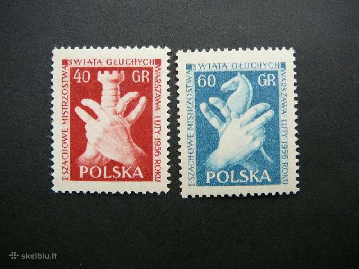 Sachmatai Lenkija 1956 Mnh pl45s