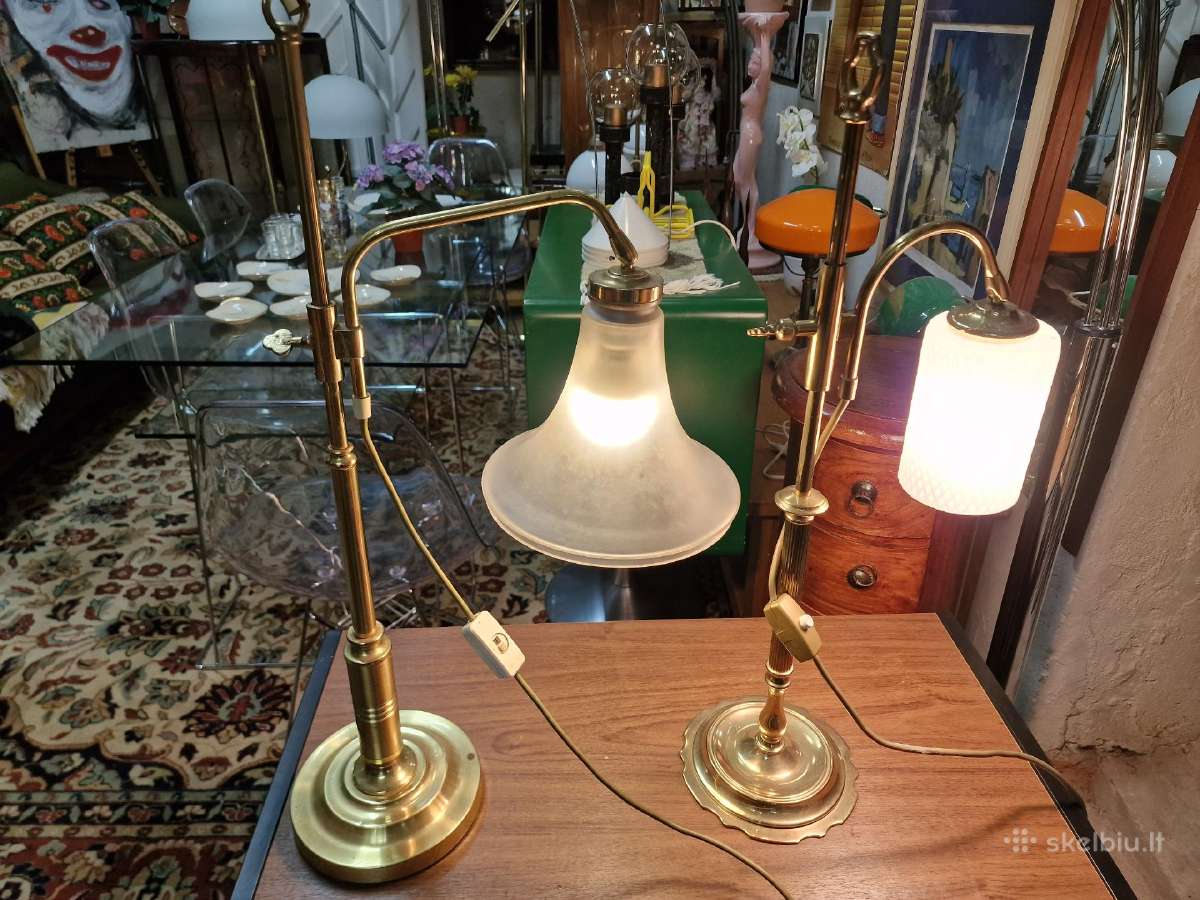 Vintažinės mid century Art Nouveau st.stalo lempos - nuotraukos Nr. 3