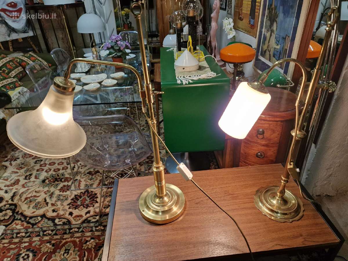 Vintažinės mid century Art Nouveau st.stalo lempos - nuotraukos Nr. 7