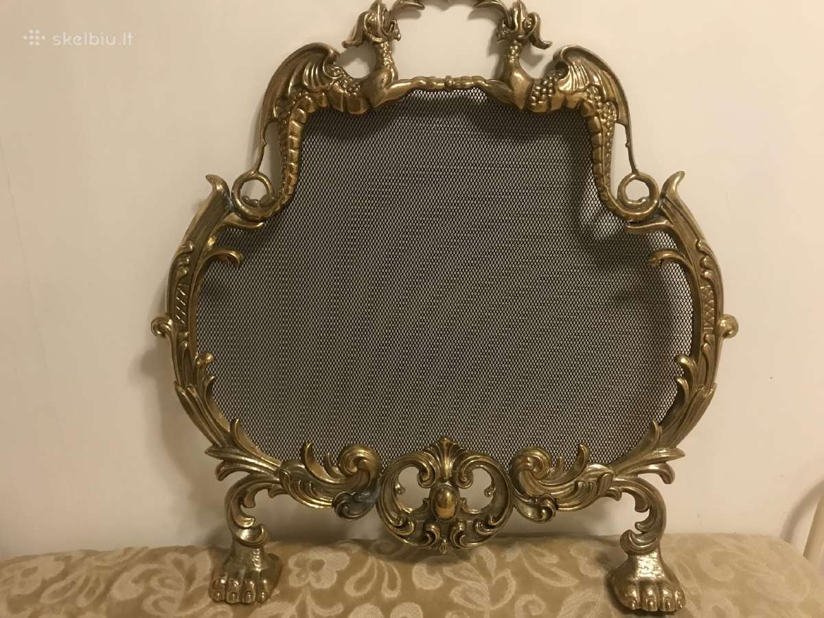 Bronzinės židinio grotelės