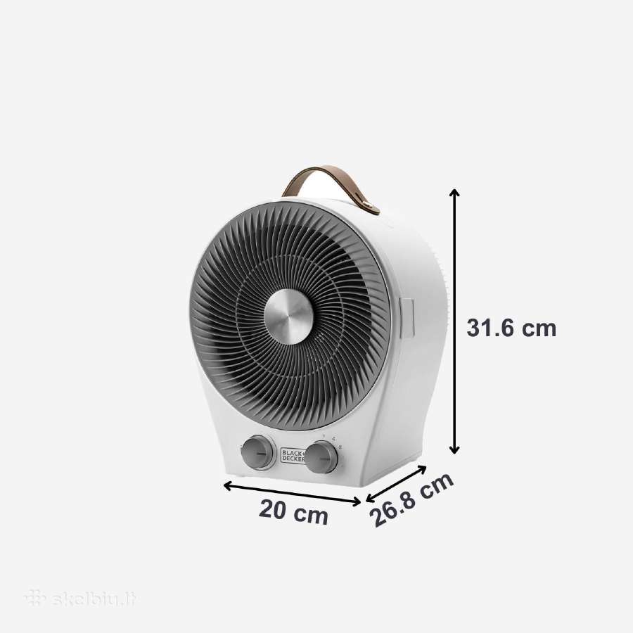 Elektrinis šildytuvas Black & Decker 1000-2000 W - nuotraukos Nr. 8