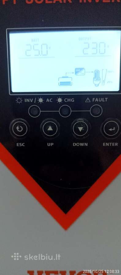 Saules hibridinis inverteris 3,5kw 24v - nuotraukos Nr. 2