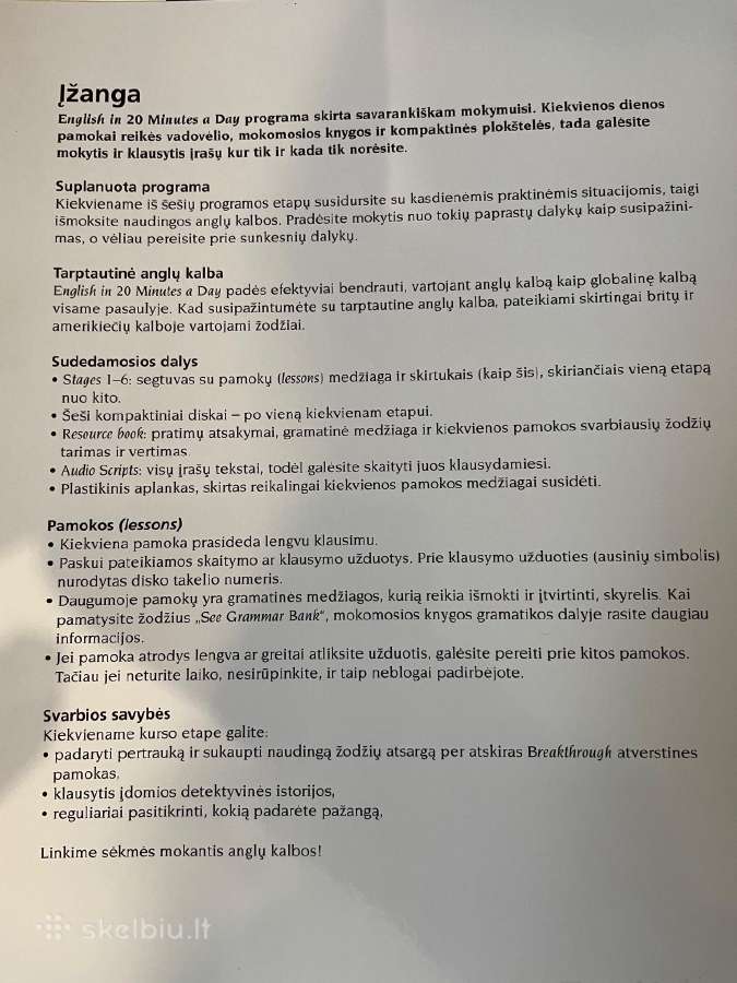 Kompaktiniai diskai su anglų kalbos mokymusi - nuotraukos Nr. 3