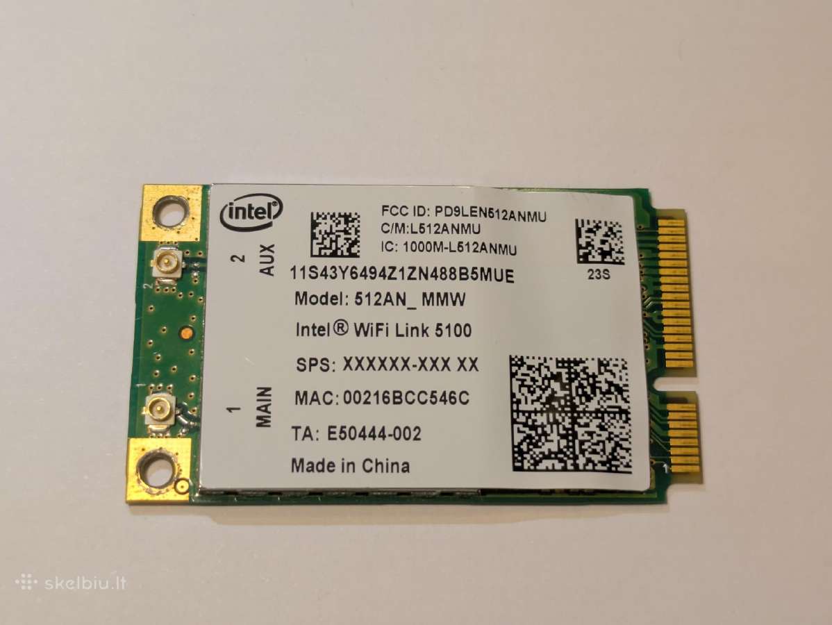 WiFi plokste msata Intel 512anmmw 5100