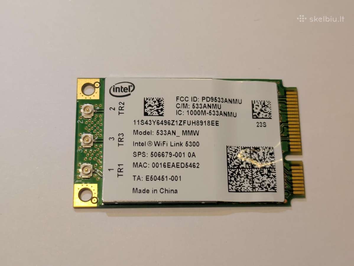WiFi msata plokštė Intel 533an_mmw 5300