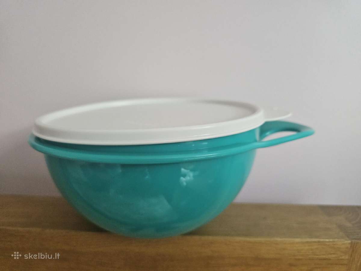 Tupperware dubenys, kočiojimo rinkiniai, sijoklis