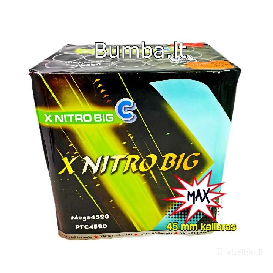 Fejerverkai Nitro - Max galingi 3 kateg. 40-50mm - nuotraukos Nr. 4