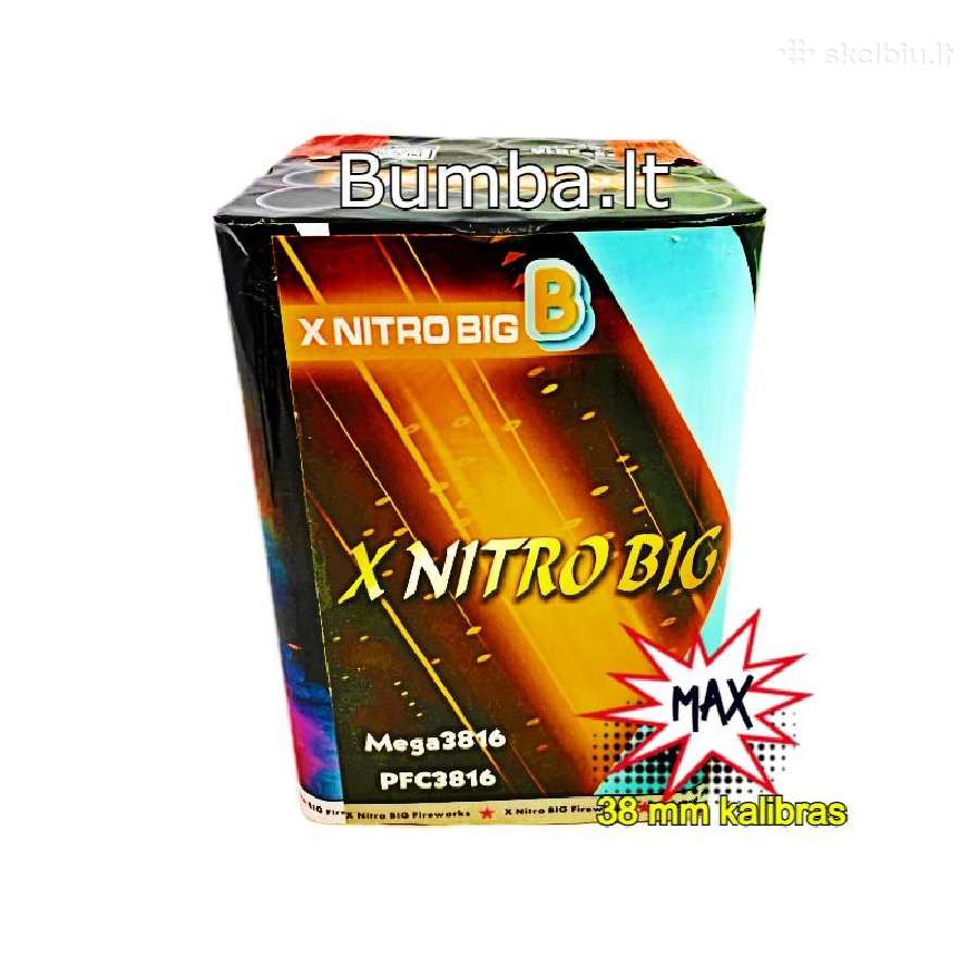 Fejerverkai Nitro - Max galingi 3 kateg. 40-50mm - nuotraukos Nr. 5