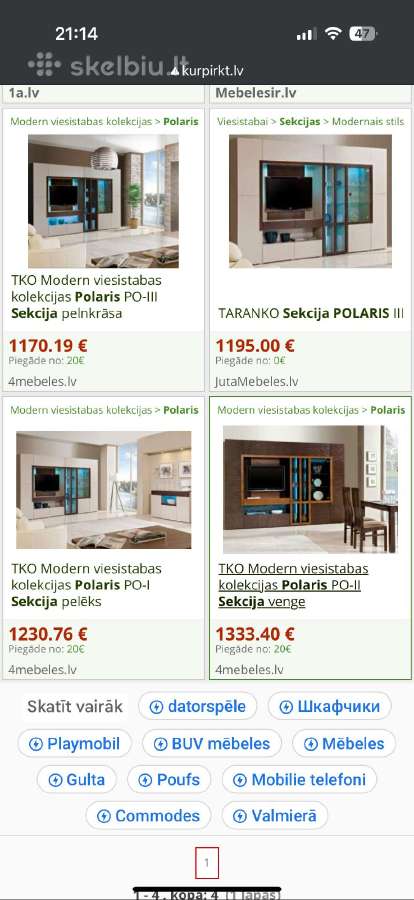 Moderni svetainės sekcija su LED apšvietimu - nuotraukos Nr. 3