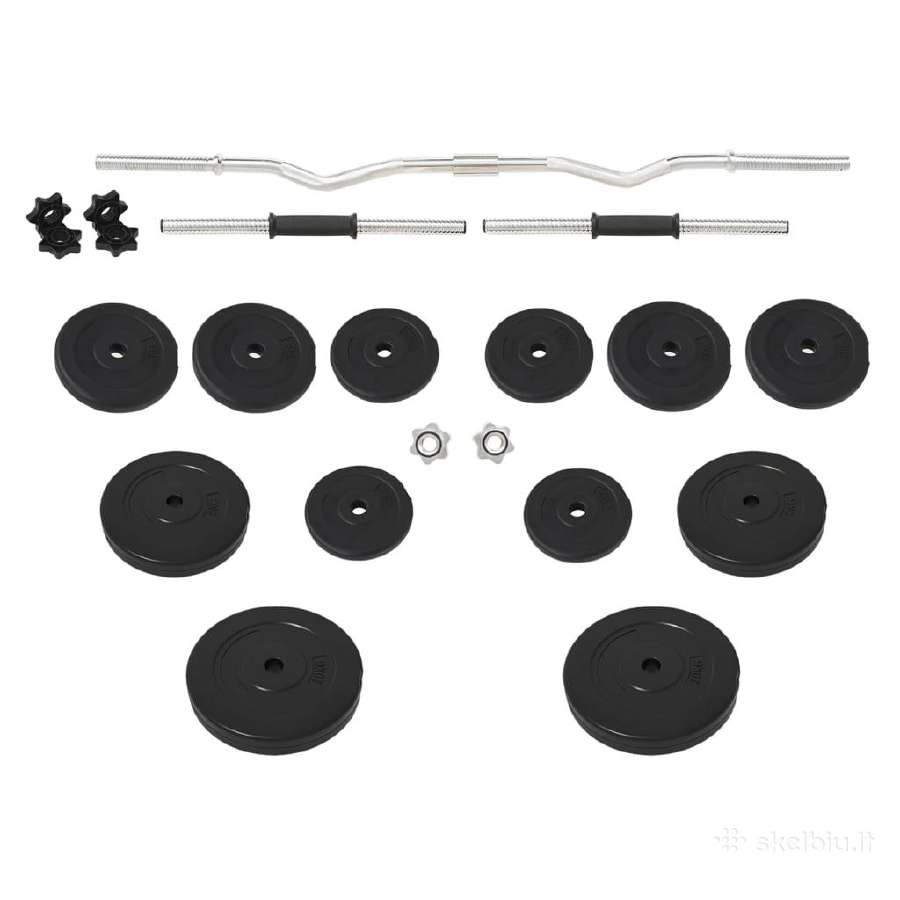 Vidaxl Štanga ir svarmenys su svoriais, 60kg - nuotraukos Nr. 2