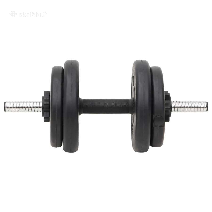Vidaxl Štanga ir svarmenys su svoriais, 60kg - nuotraukos Nr. 3