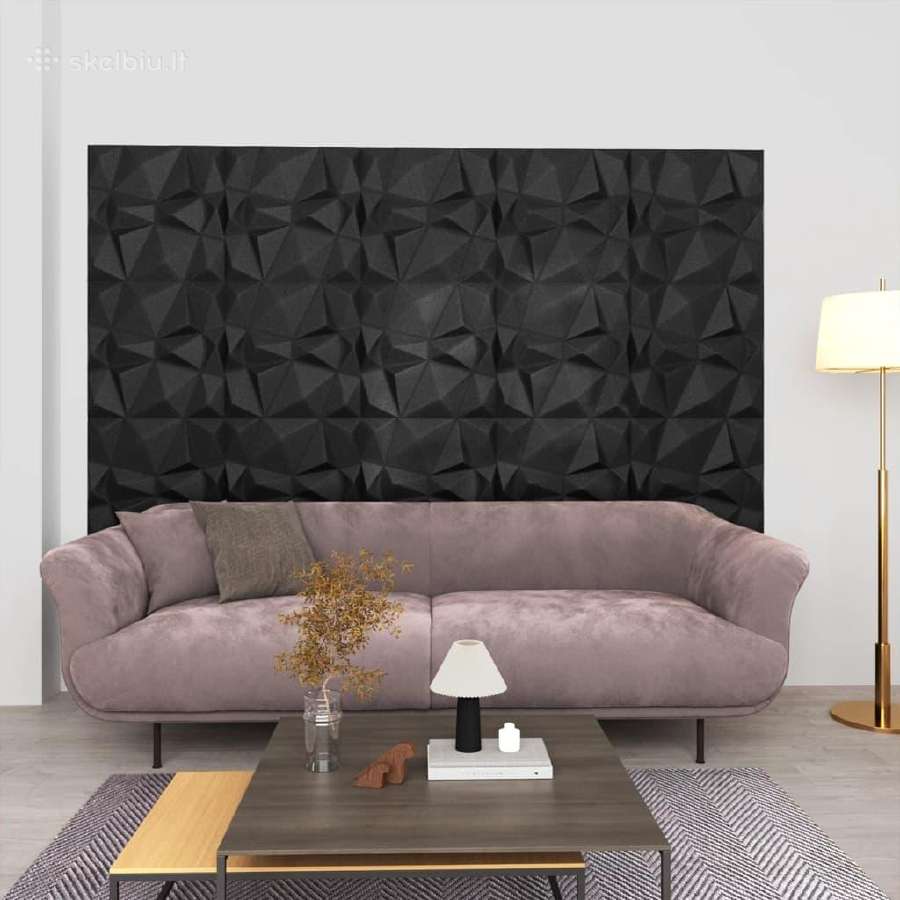 3D sienų plokštės vidaxl