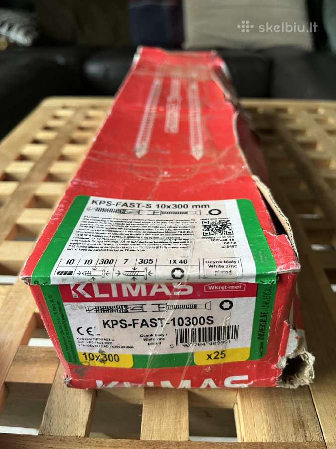 Medsraigtis + kaištis 10x300-tx40 Kps-fast