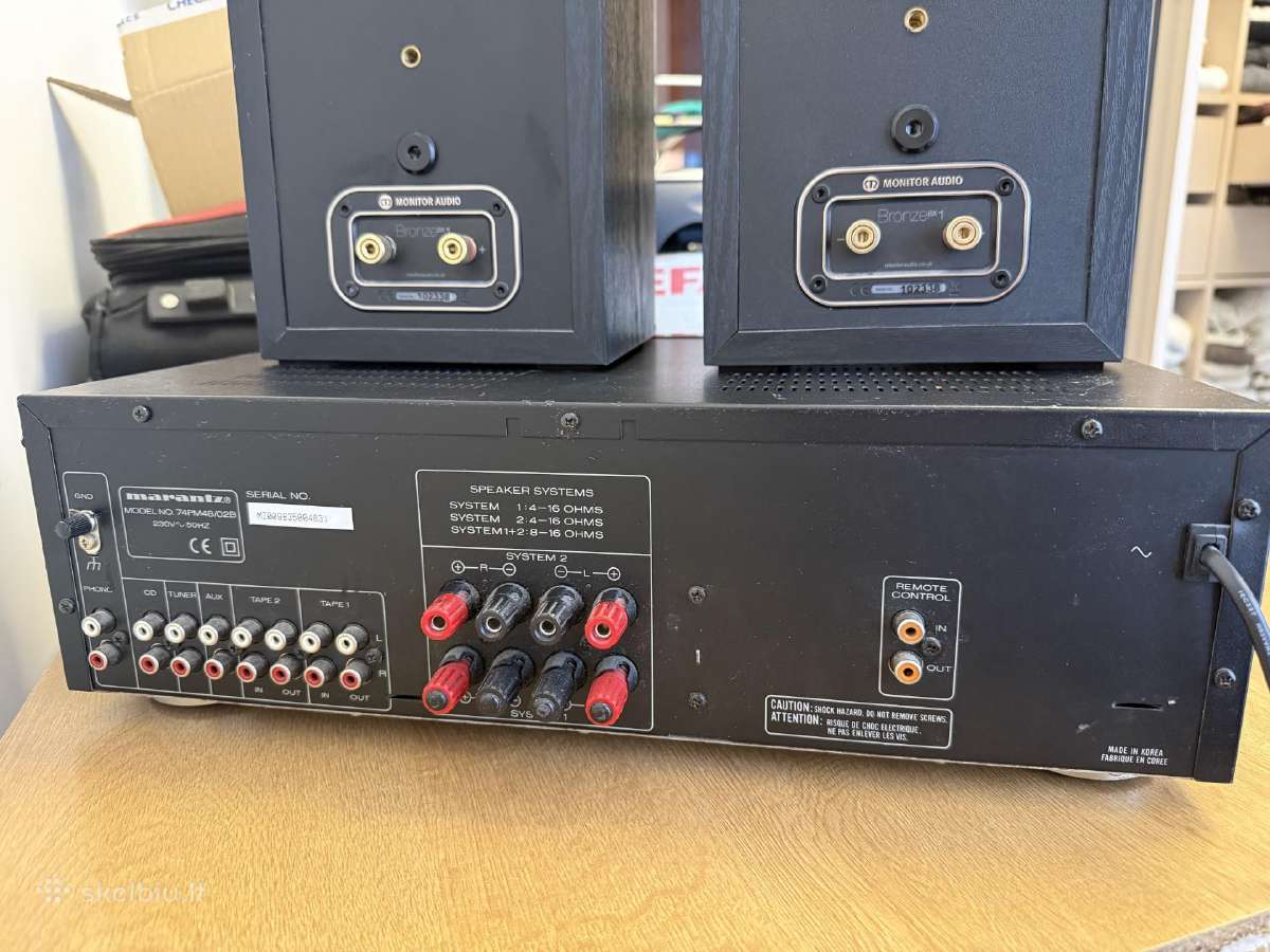 Marantz Pm-48 + Monitor Audio Bx1 - nuotraukos Nr. 5