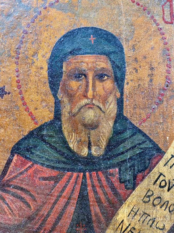 Šv. Antano Didžiojo ikona XIX - XX a - nuotraukos Nr. 9
