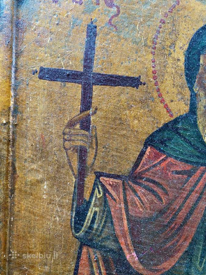 Šv. Antano Didžiojo ikona XIX - XX a - nuotraukos Nr. 10