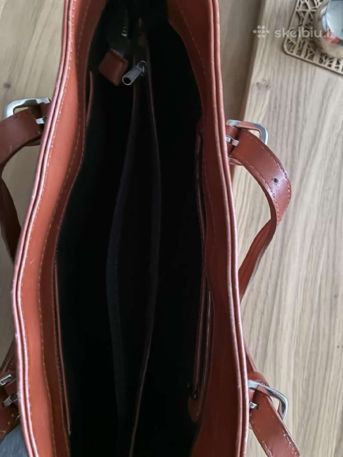 Talpi oranžinė rankinė - nuotraukos Nr. 5