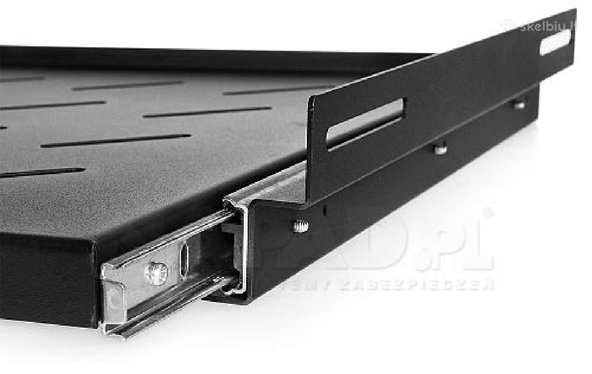 Rack19" 1u išsitraukianti lentyna serverio spintai - nuotraukos Nr. 4