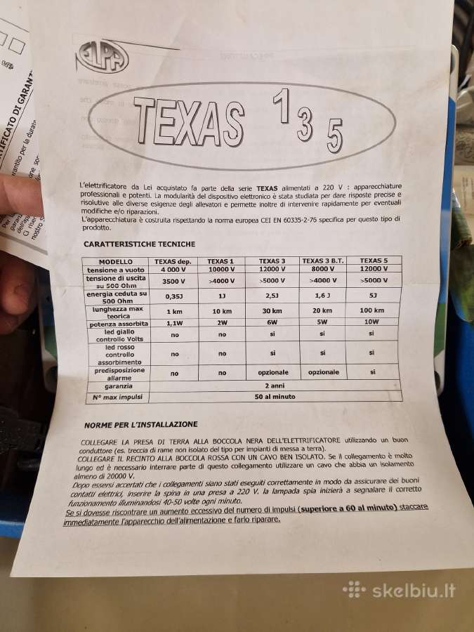 Texas 1 elektrinis piemuo - nuotraukos Nr. 2