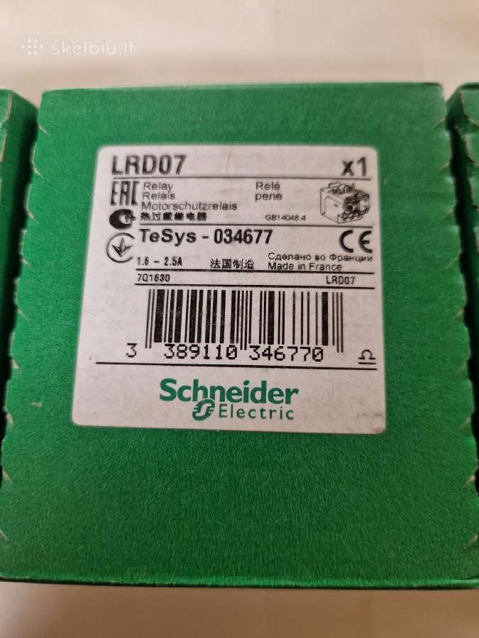Schnaider šiluminės rėlės
