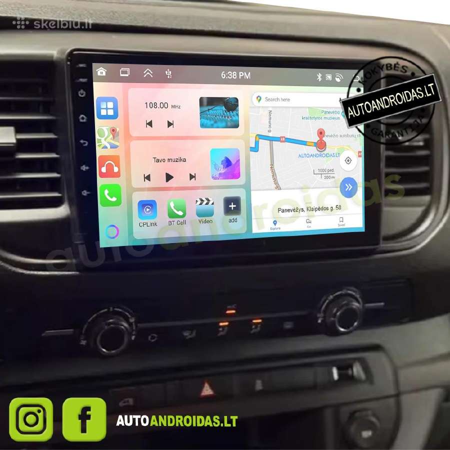Expert Jumpy Proace 2016-21 Android multimedija