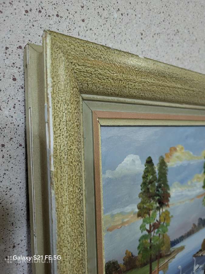 Aliejinis paveikslas tapytas ant kartono - nuotraukos Nr. 4