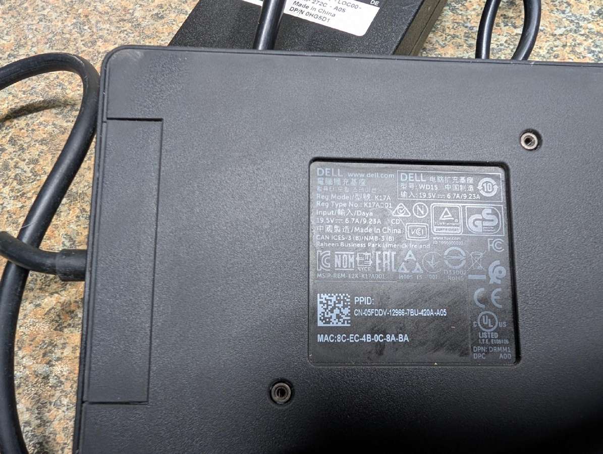 Dell wd15 Dockin station - nuotraukos Nr. 3