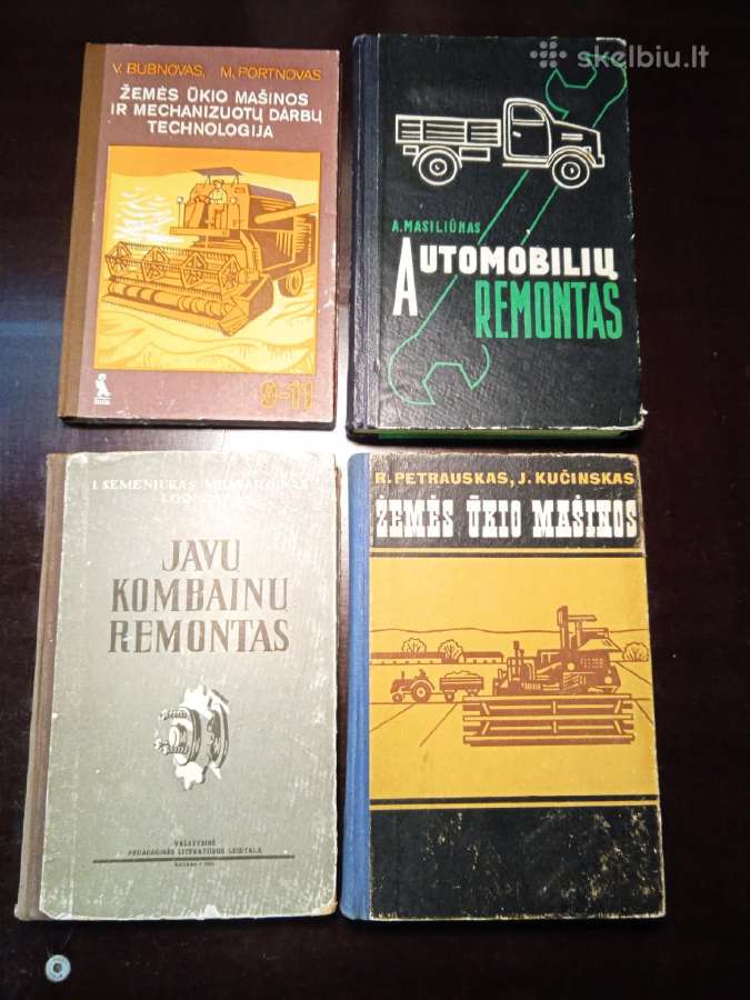 Knygos, Žemės ūkio mašinos