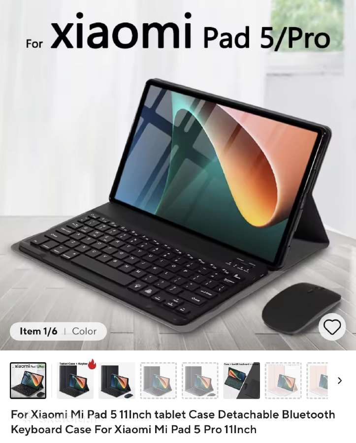 Xiaomi Mi Pad 5 dėklas su klaviatūra ir pele - nuotraukos Nr. 6