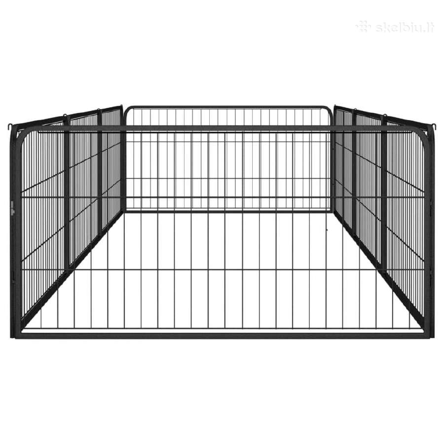 Vidaxl Šunų aptvaras, 8 segmentai, juodas 100x50cm - nuotraukos Nr. 2