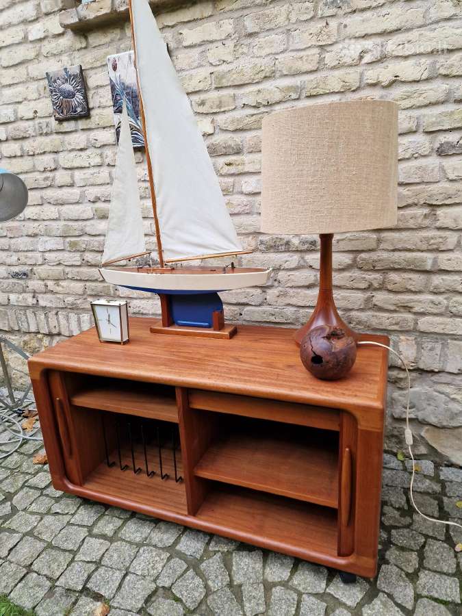 Vintažinė mid century tikmedžio stalinė lempa - nuotraukos Nr. 4