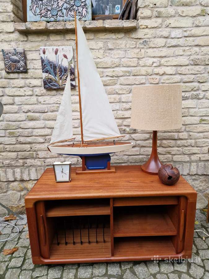 Vintažinė mid century tikmedžio stalinė lempa - nuotraukos Nr. 8