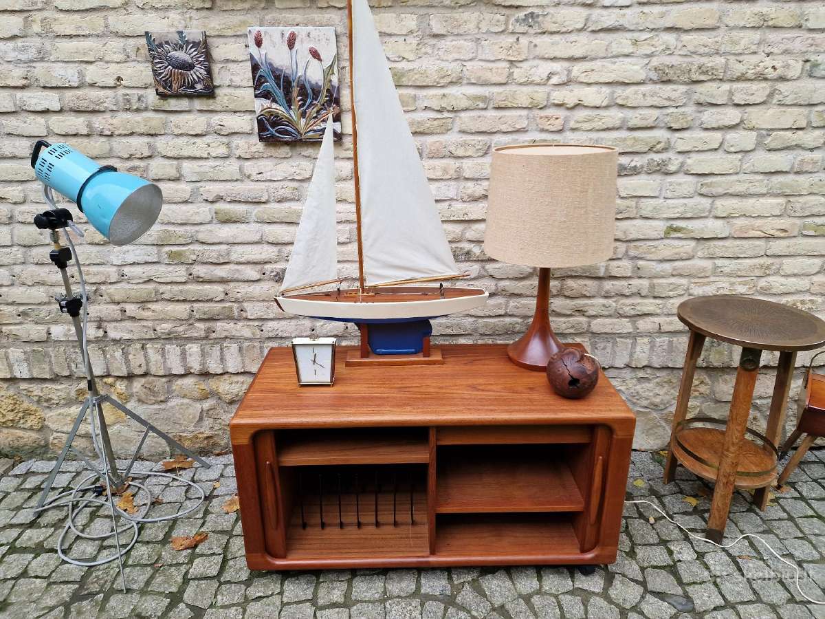 Vintažinė mid century tikmedžio stalinė lempa - nuotraukos Nr. 12
