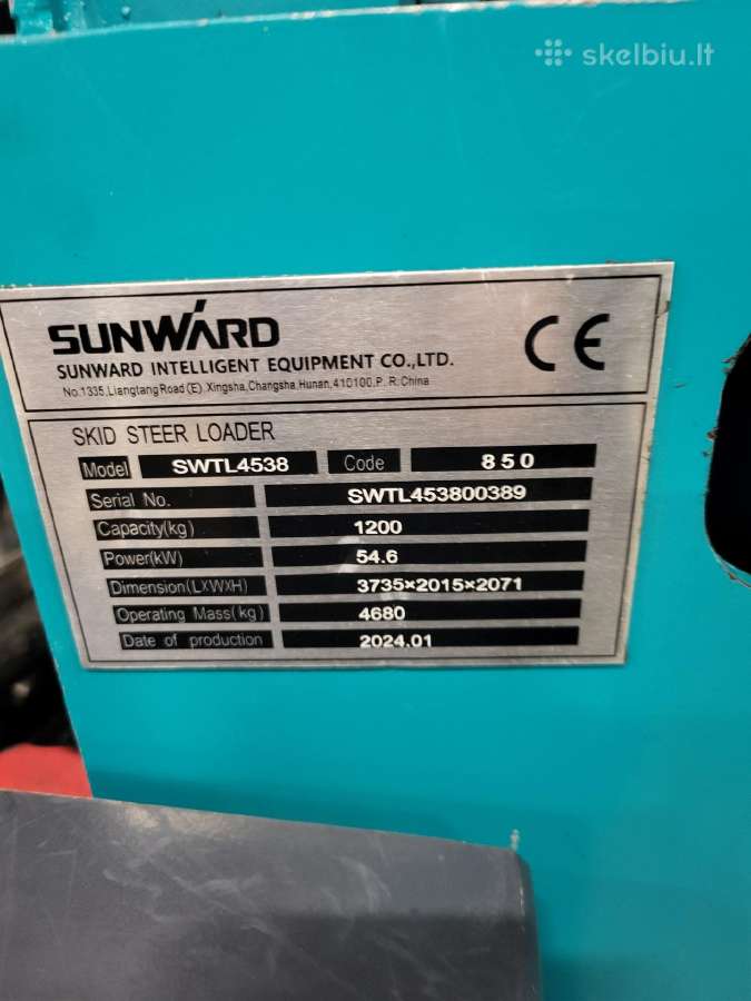 Vikšrinis krautuvas Sunward Swtl4538 - nuotraukos Nr. 9